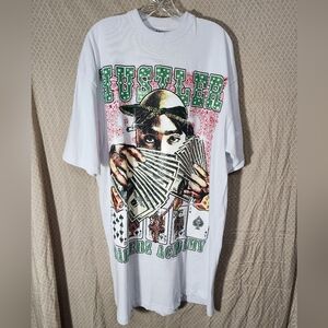 Vintage Tupac Shakur Hustler Ballerz Academy Pro Top 100% Cotton Men's 3XLT